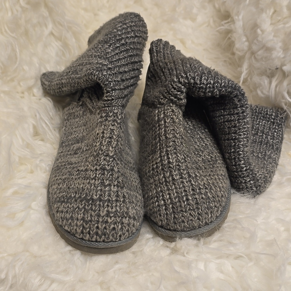 Sonoma Life + Style Brand Grey Boots Girls Size 3 kids - Picture 4 of 8